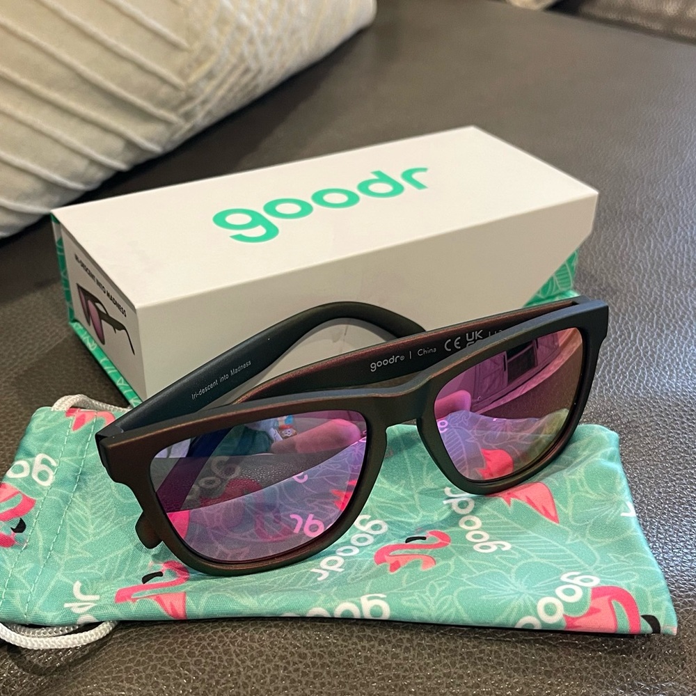 NEW Goodr sunglasses “IRI-DESCENT INTO MADNESS”